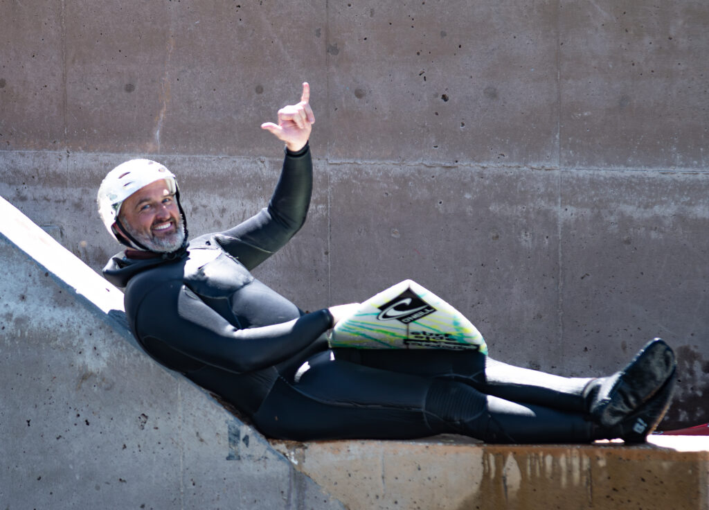 Surfers at Phase 2, Whitewater Park, Boise, Idaho