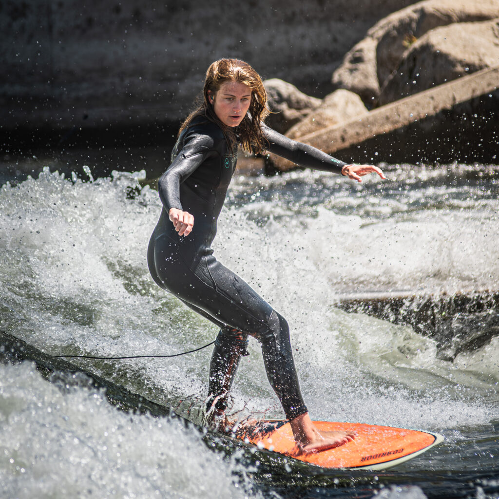 Boise Whitewater Park walk, plus Surfers
